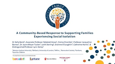 Volunteer Family Connect: A community-based response to supporting families experiencing social isolation