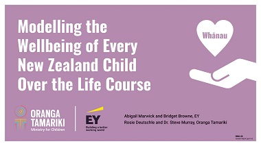 Modelling the wellbeing of every New Zealand child over the life course