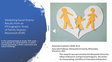 Mediating Social Drama: Results from Ethnographic Study of Family Dispute Resolution