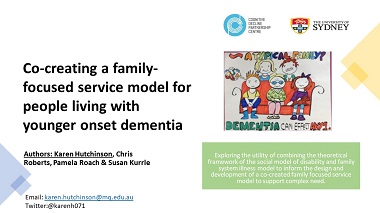 Co-creating a family-focused service model for people living with younger onset dementia