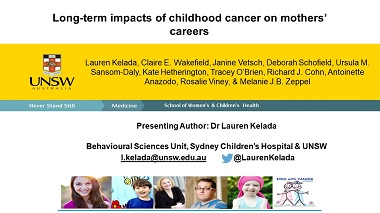 Long-term impacts of childhood cancer on mothers’ careers