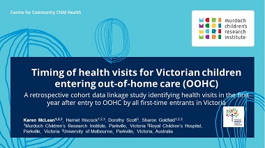 Timing of health visits for Victorian children entering out-of-home care
