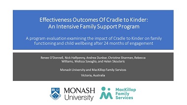Effectiveness Outcomes for Young Children and Mothers in an Intensive Service for Vulnerable Families