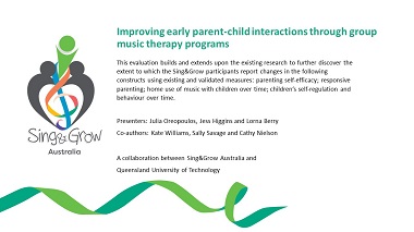 Effectiveness of group music therapy to improve parent-child outcomes in vulnerable families