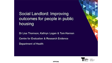 Social Landlord: Improving outcomes for people in public housing